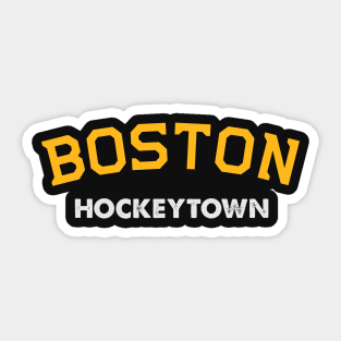 Boston Hockey, MA Vintage HockeyTown Playoff Fan Apparel design Sticker